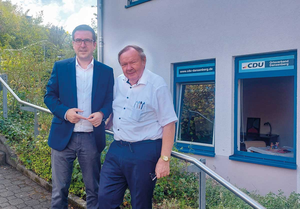 Dr. Lutz Kiefer im Gespäch mit Marcus Klein